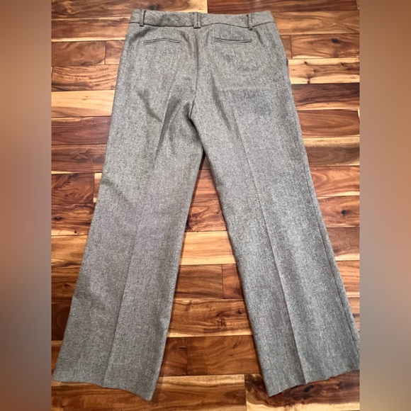 Banana Republic Martin Fit Wool Dress Pants Brown Tweed 14 - Picture 4 of 6